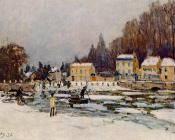 阿尔弗莱德 西斯莱 : The Blocked Seine at Port-Marly